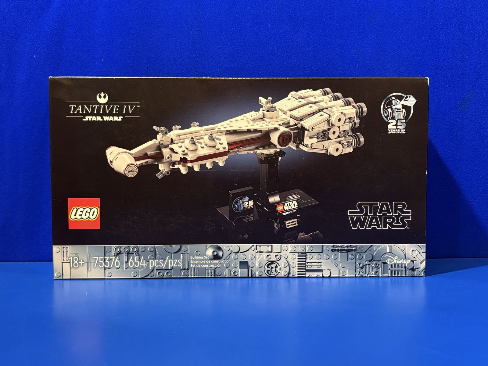 LEGO Star Wars Tantive IV 75376 Building Set - 654 Pieces, 25th Anniversary Edition.
