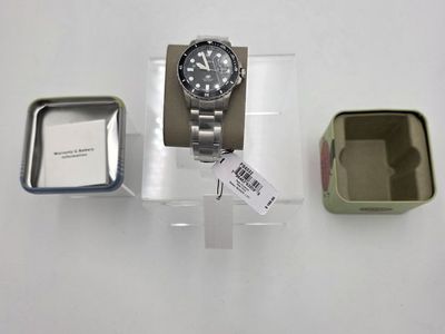 Fossil FS5337 Men's Neutra Diver-Inspired Black Dial Stainless Steel Watch