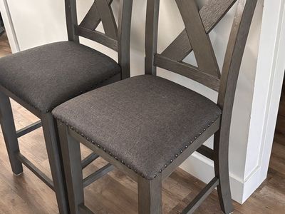 Two counter height barstools
