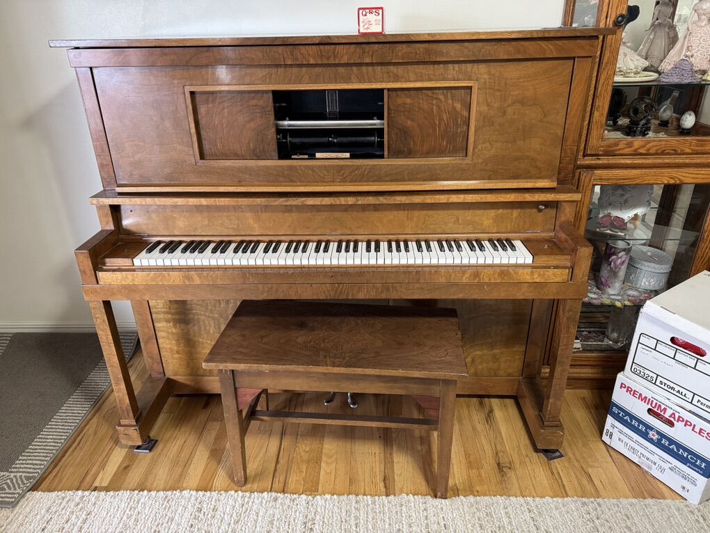 Pending Player Piano w/ Music Rolls In N Ogden