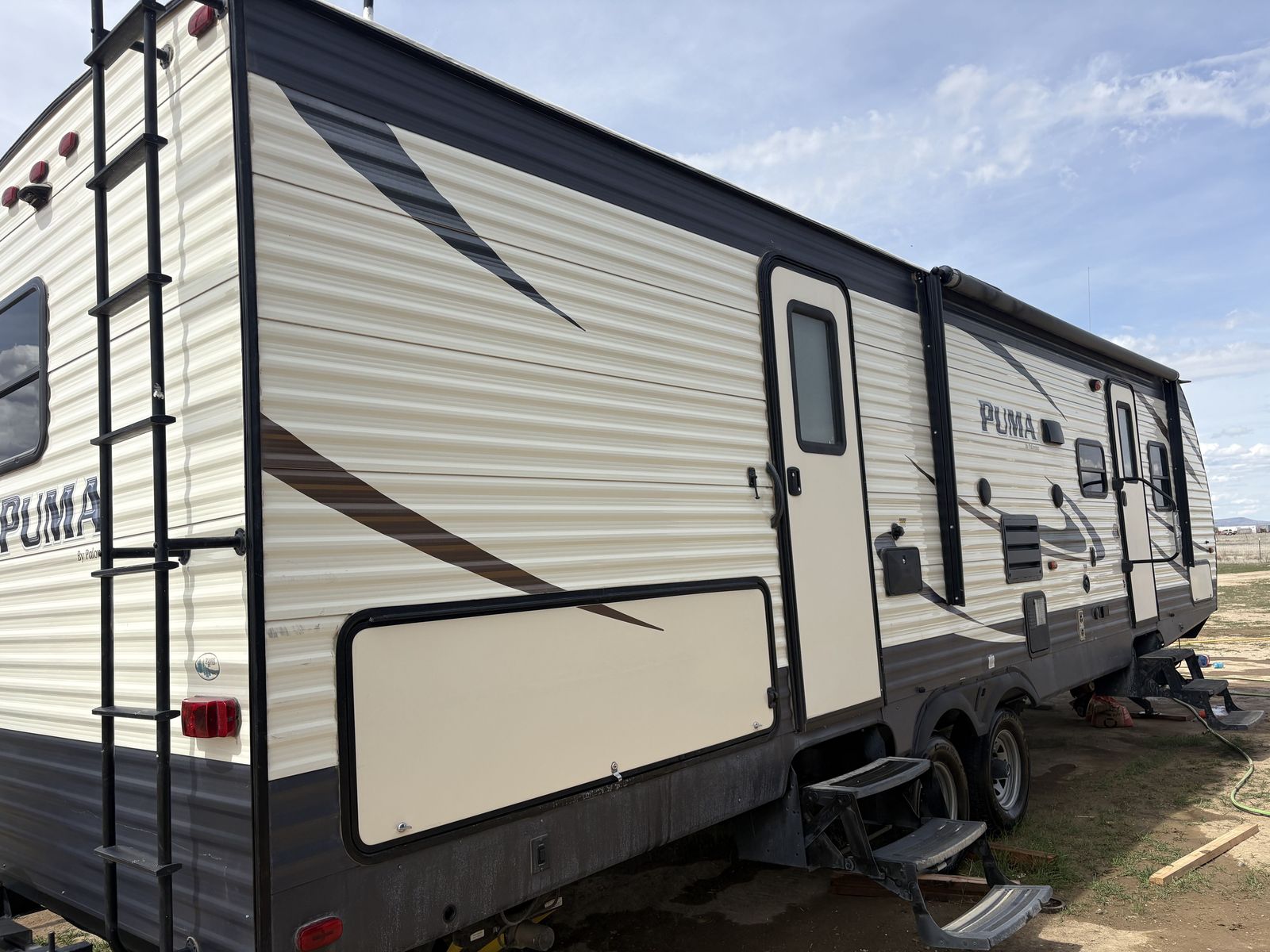 2017 Forest River Puma 32' Bunkhouse.