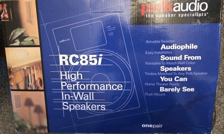 Polk Audio RC85i pair in-wall performance speakers