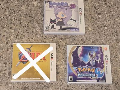 Nintendo 3ds games $25 each PokeMon Moon! trades considered!~