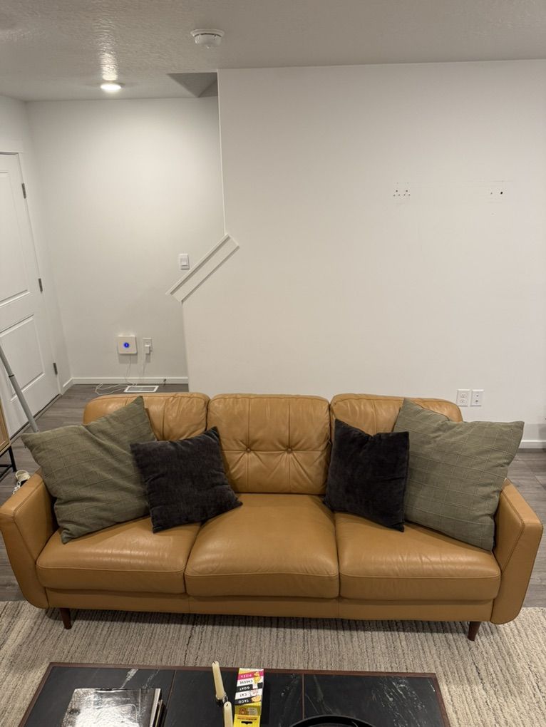 Leather Sofa + Love Seat If Wanted
