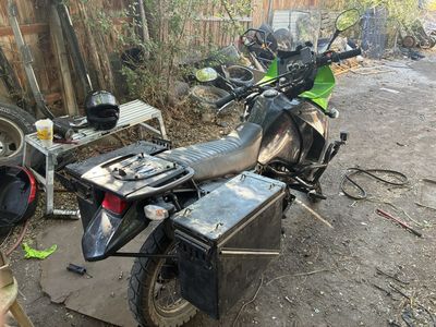 Used Kawasaki KLR 650 Dirt Bike - Motorcycle Road Bike Parts Storage Boxes