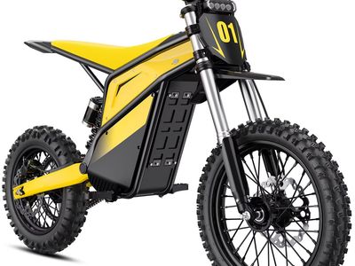 Heybike Villain Electric Dirt Bike 52V 26Ah Battery Max 45 Mph Dual Hydraulic Brakes, All Terrain yellow
