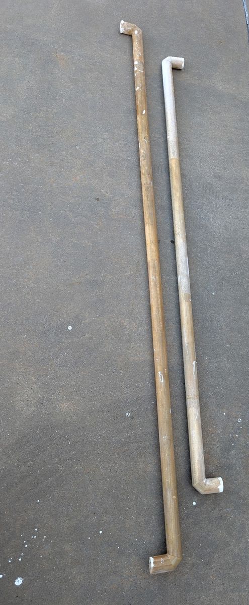 Solid Wood Stair Handrails / Banister Rails – 2 Pieces $10