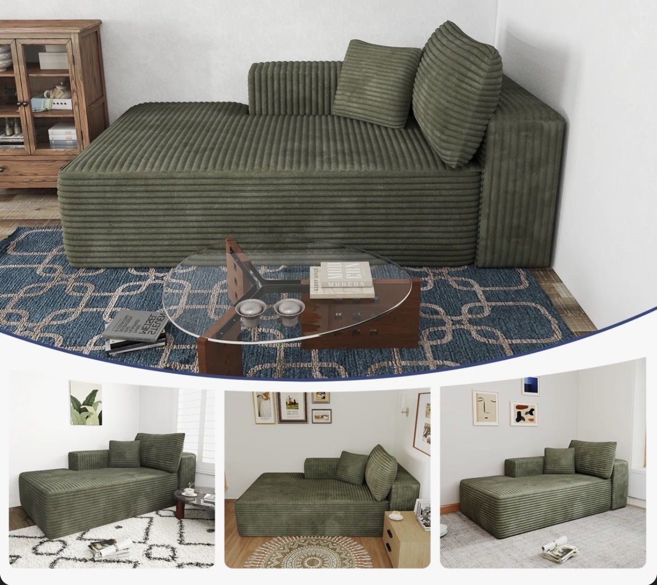 Boneless chaise lounge piece