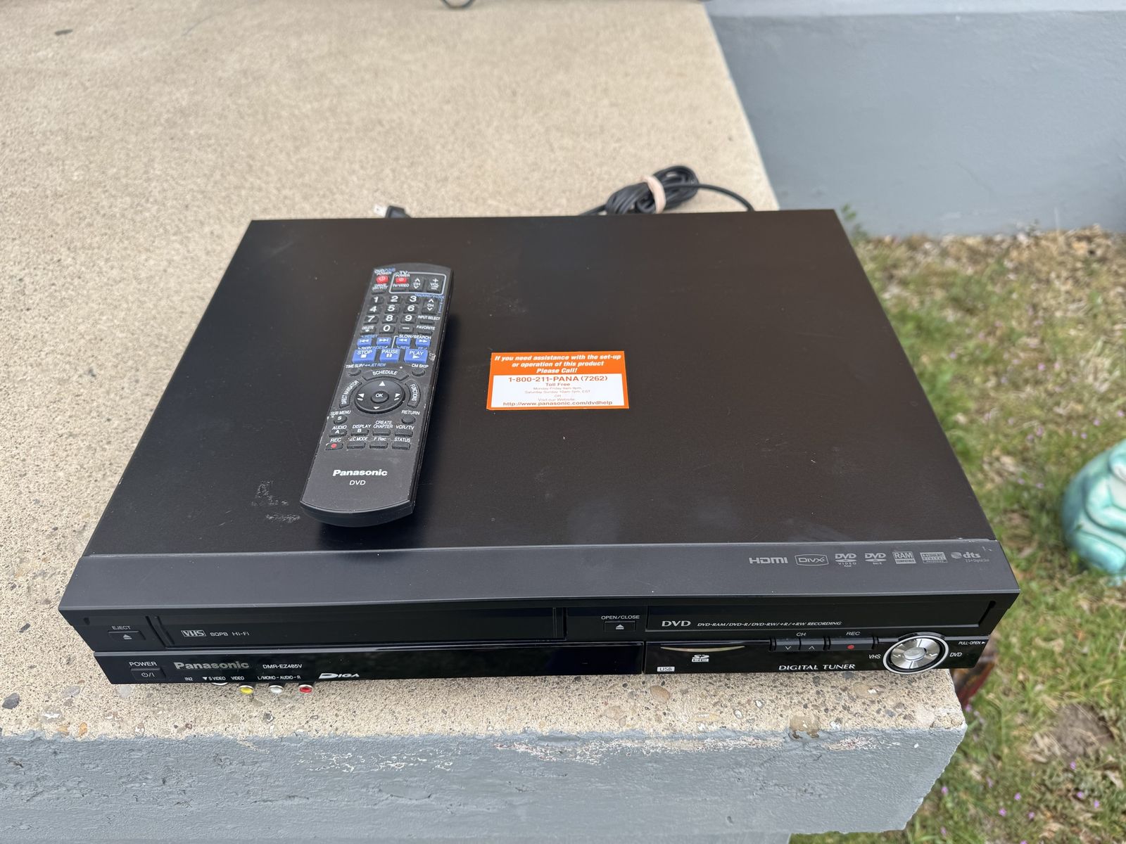 Panasonic  DVD Record And VHS Combo