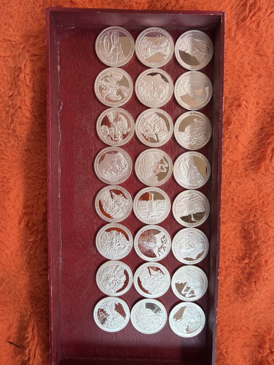 90% silver proof national park quarters