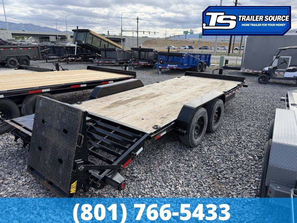 7x20 Big Tex Equipment Equipment Trailer - 14K GVWR - Mega Ramps