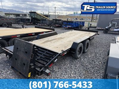 7x20 Big Tex Equipment Equipment Trailer - 14K GVWR - Mega Ramps