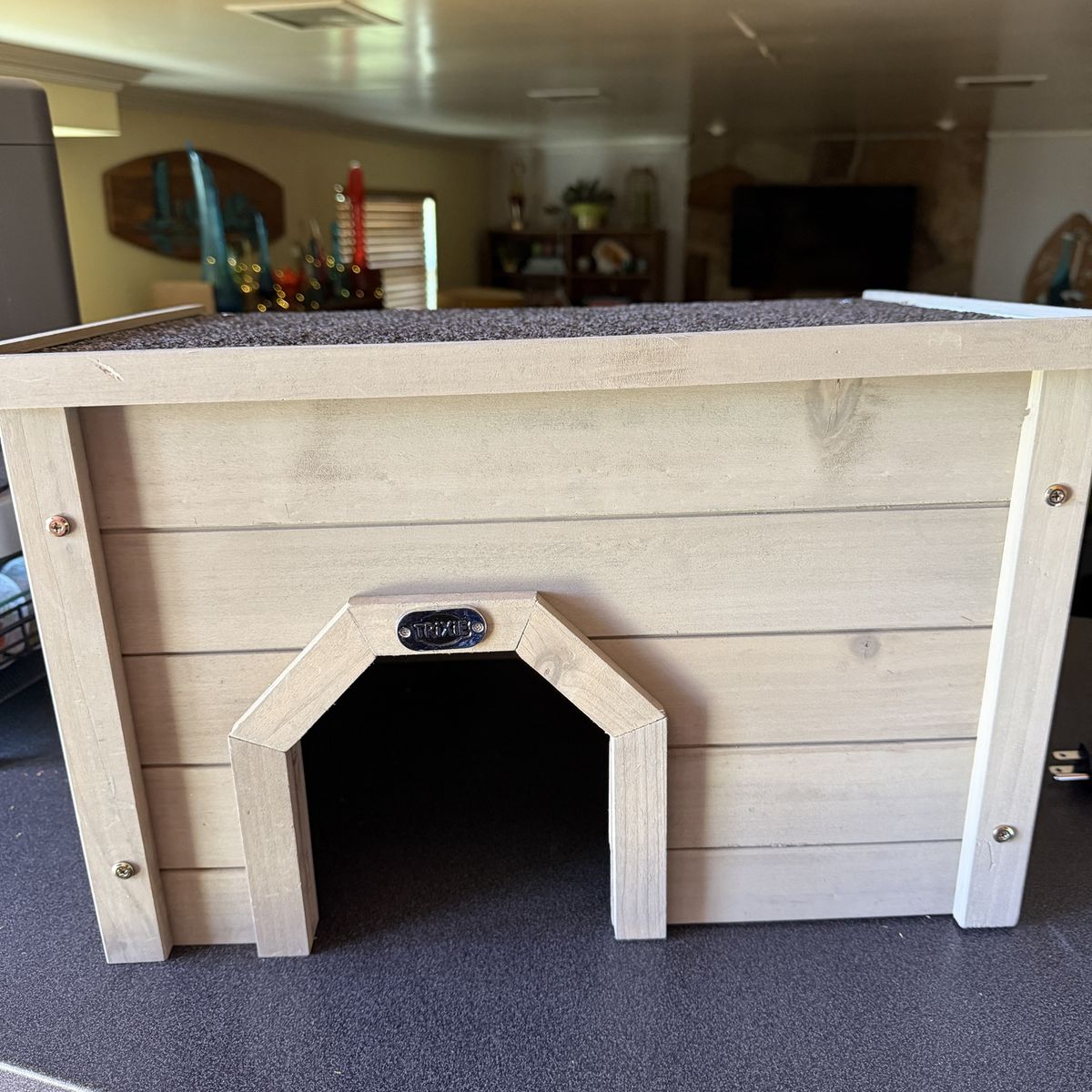 Rabbit Guinea Pig House Shelter Wood 2 Entrances Large Bunny