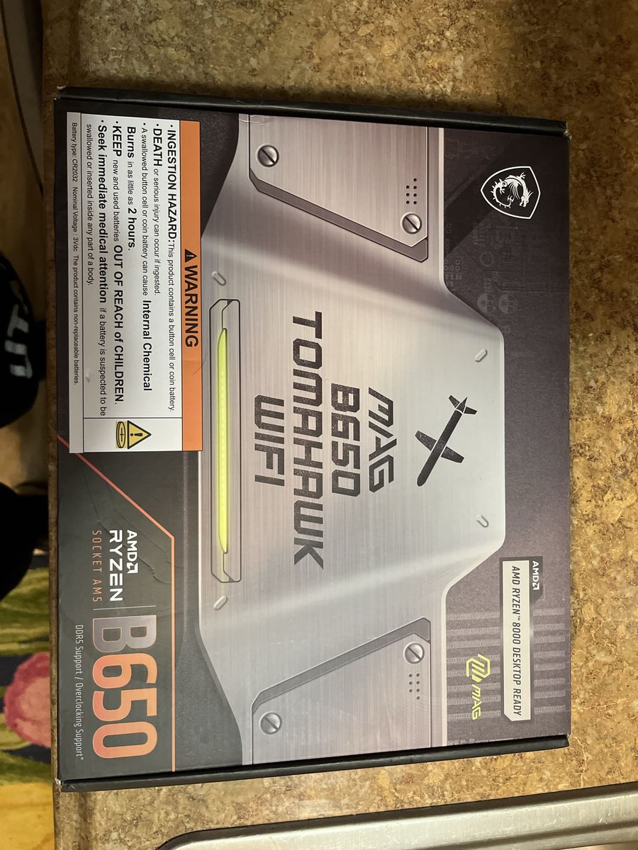 MSI MAG B650 Tomahawk WiFi AM5 ATX Motherboard DDR5 Support