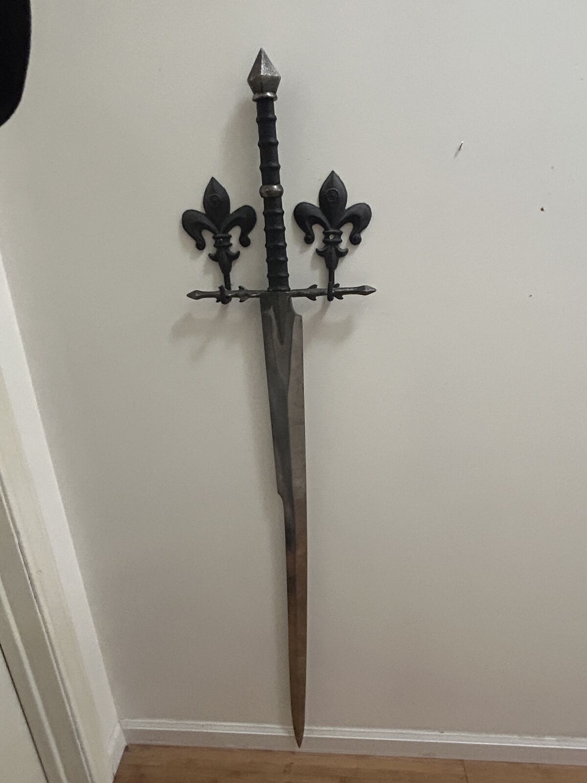 Medieval Style Decorative Sword Wall Display w/ Hangers – 52”