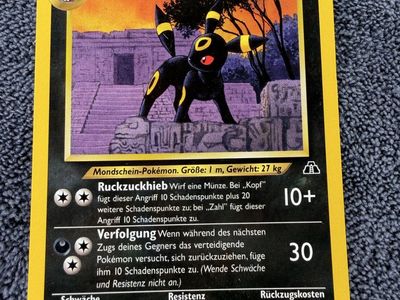 German Umbreon 32/75 Neo Discovery Pokémon Card NM
