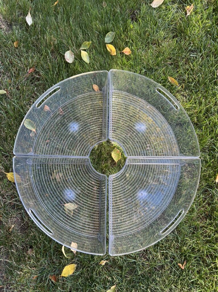 Lazy Susan Four Piece Acrylic Bins Containers