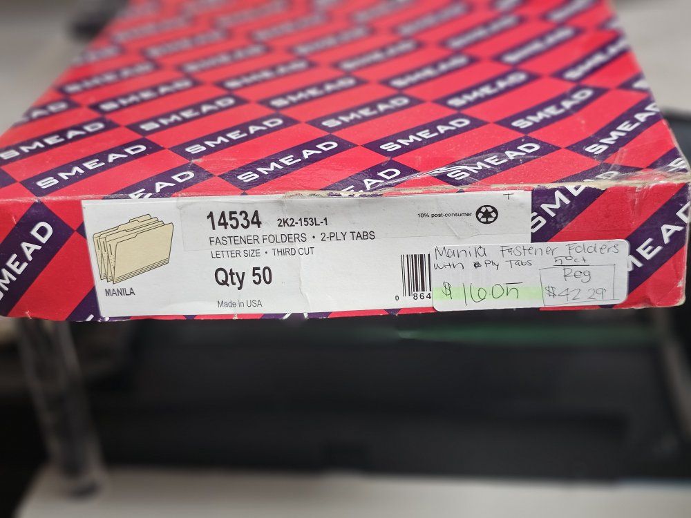 fastener folders 50ct