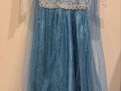 ReliBeauty Frozen Princess Elsa Dress-Up Costume Set for Girls, Size 5/6 with Full Accessory Kit
