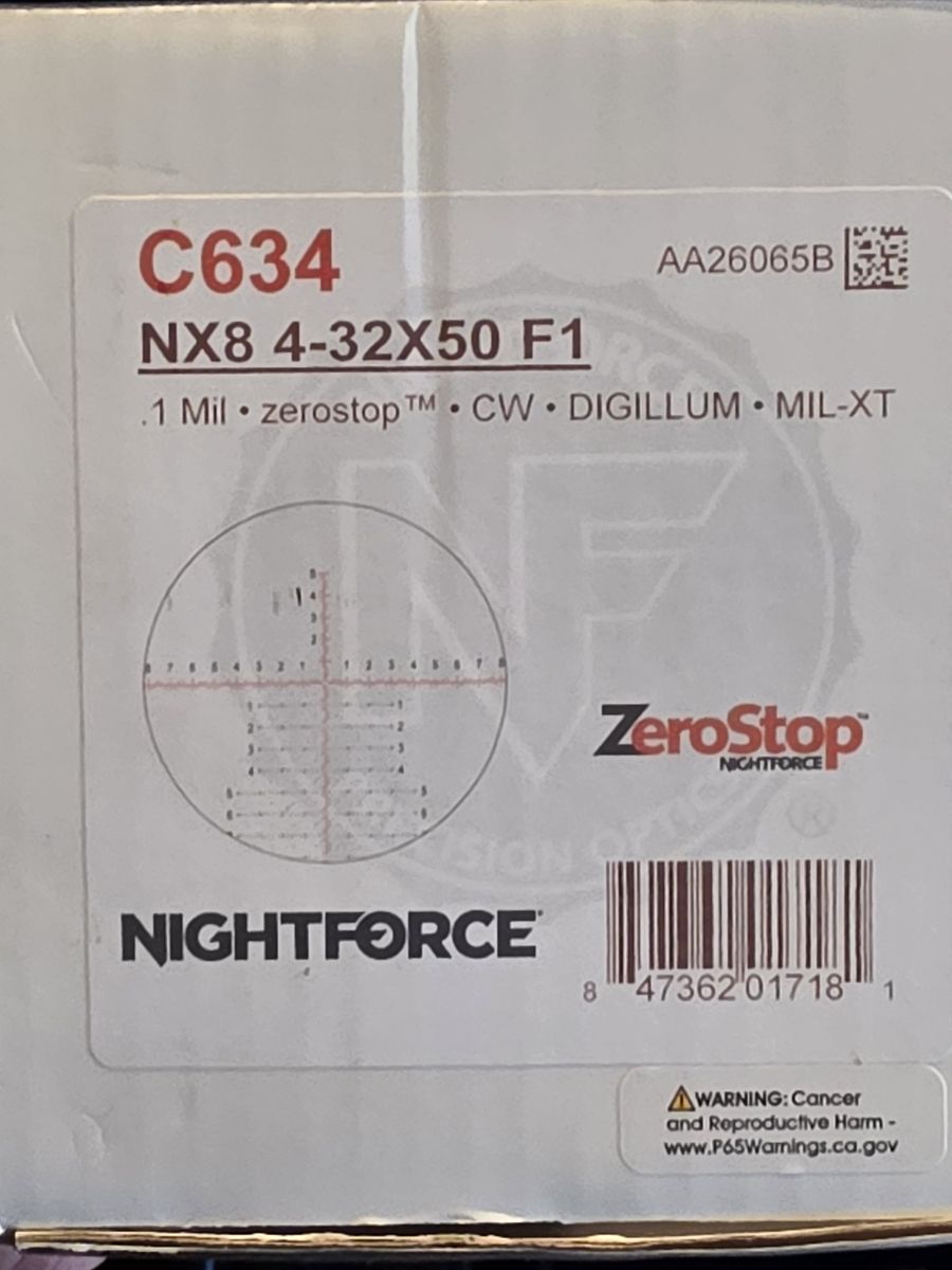 Nightforce NX8 4-32 x 50 F1