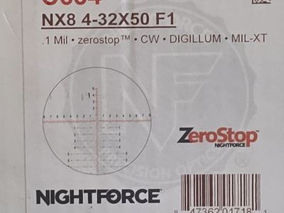 Nightforce NX8 4-32 x 50 F1