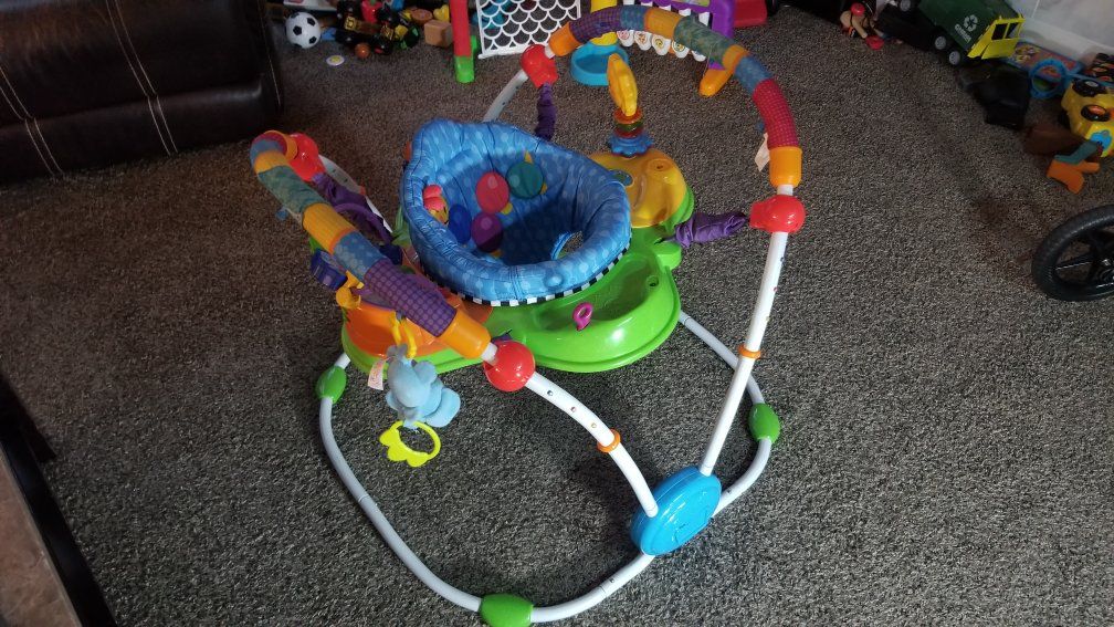 fun little baby jumper and activity center. Gently Used.