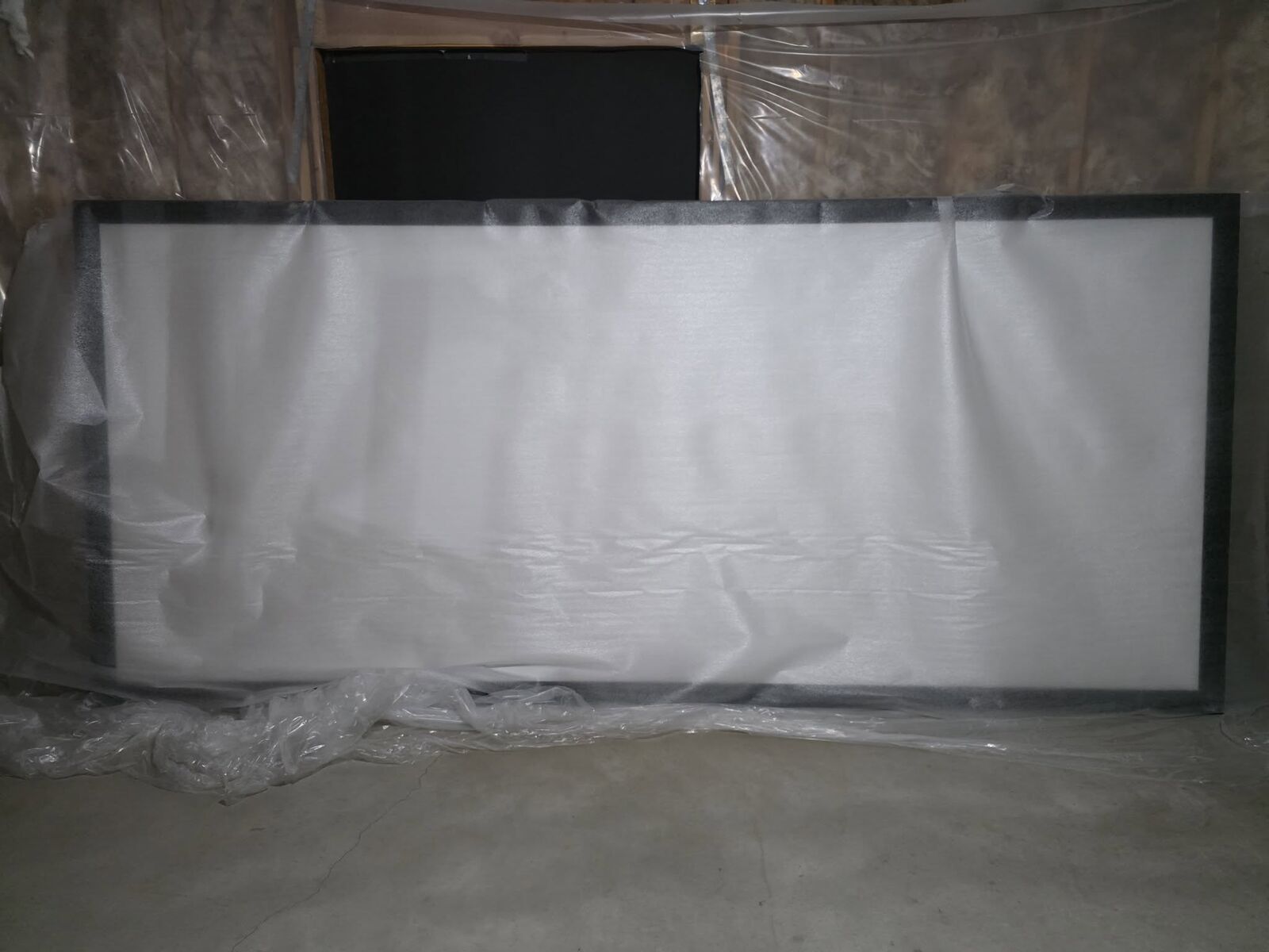 Trading high-end cinema screen for camera gear Seymour 2.35 Ratio, 140" wide