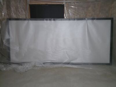 Trading high-end cinema screen for camera gear Seymour 2.35 Ratio, 140" wide