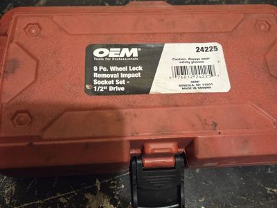 OEMTOOLS 24225 9-Piece Wheel Lock Removal Set