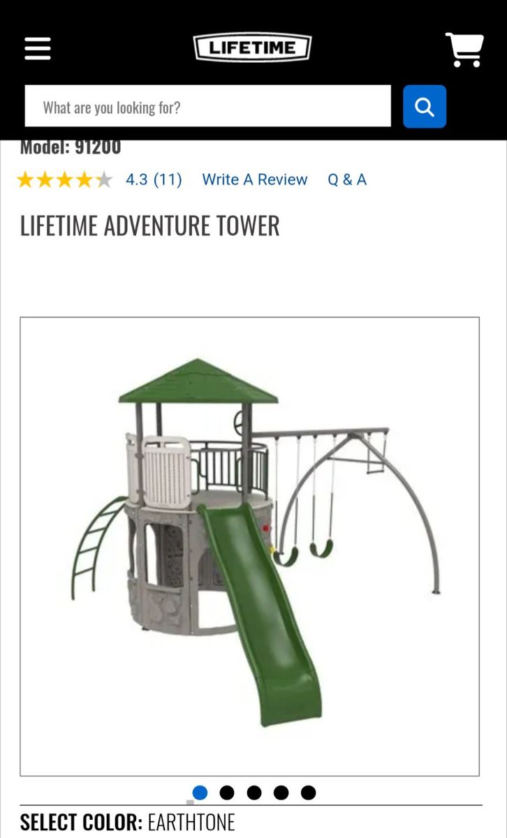 Lifetime Adventure Tower - Earthtone Green (Model 91200) - NEW IN BOX