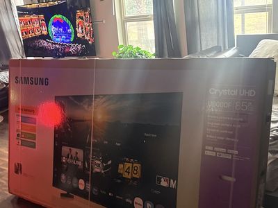 New In the box never opened….Samsung 85" Crystal UHD U8000F Smart TV 4K Vivid Colors Deep Darks