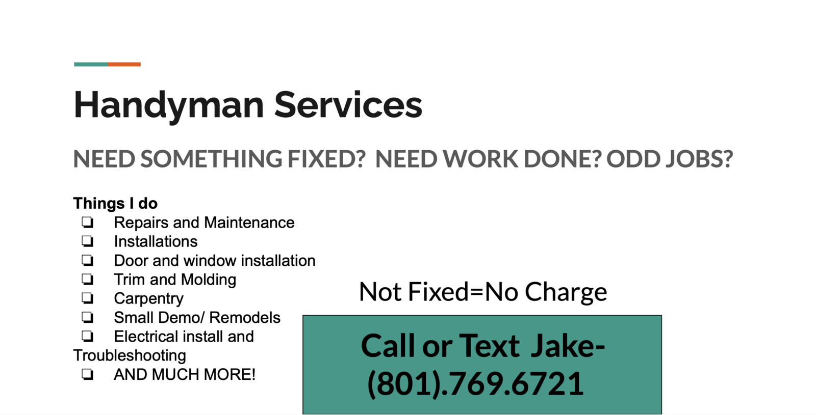 Handyman Services
