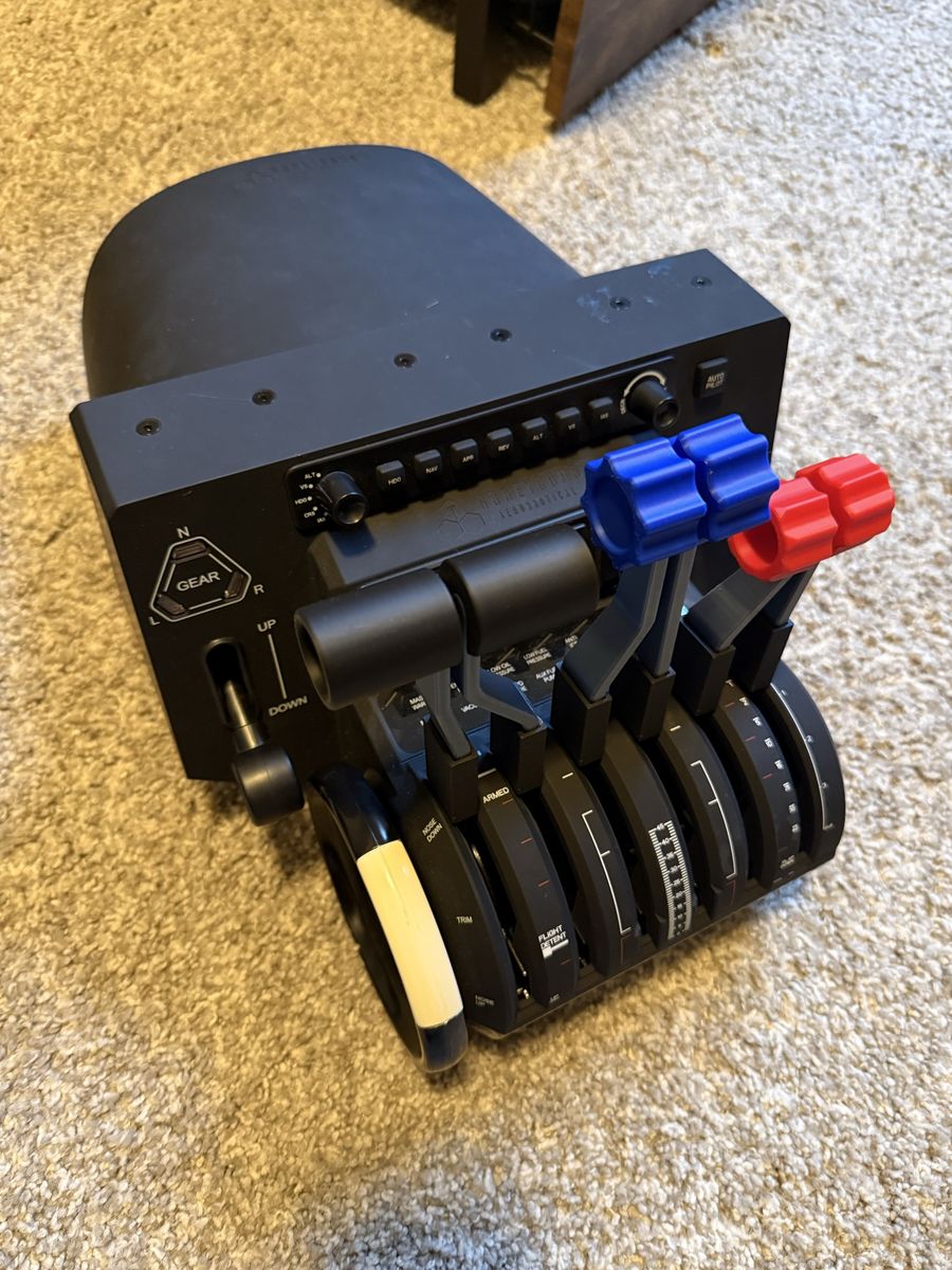 Honeycomb Aeronautical Bravo Throttle Quadrant for Flight Simulators with Custom 3d Printed Levers  - Excellent Condition