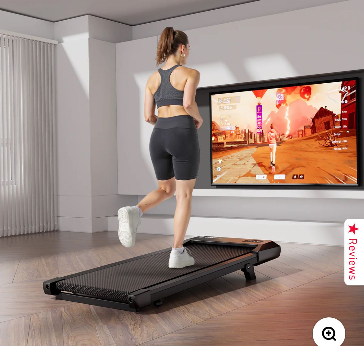 NEW DEER RUN TREADMILL W/INTERACTIVE PIT PAT APP