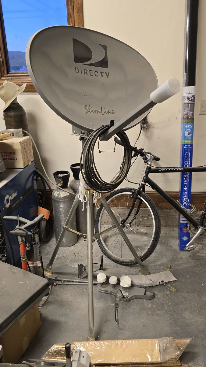 DirecTV Dish for RV, Camping, boondocking satellite TV service