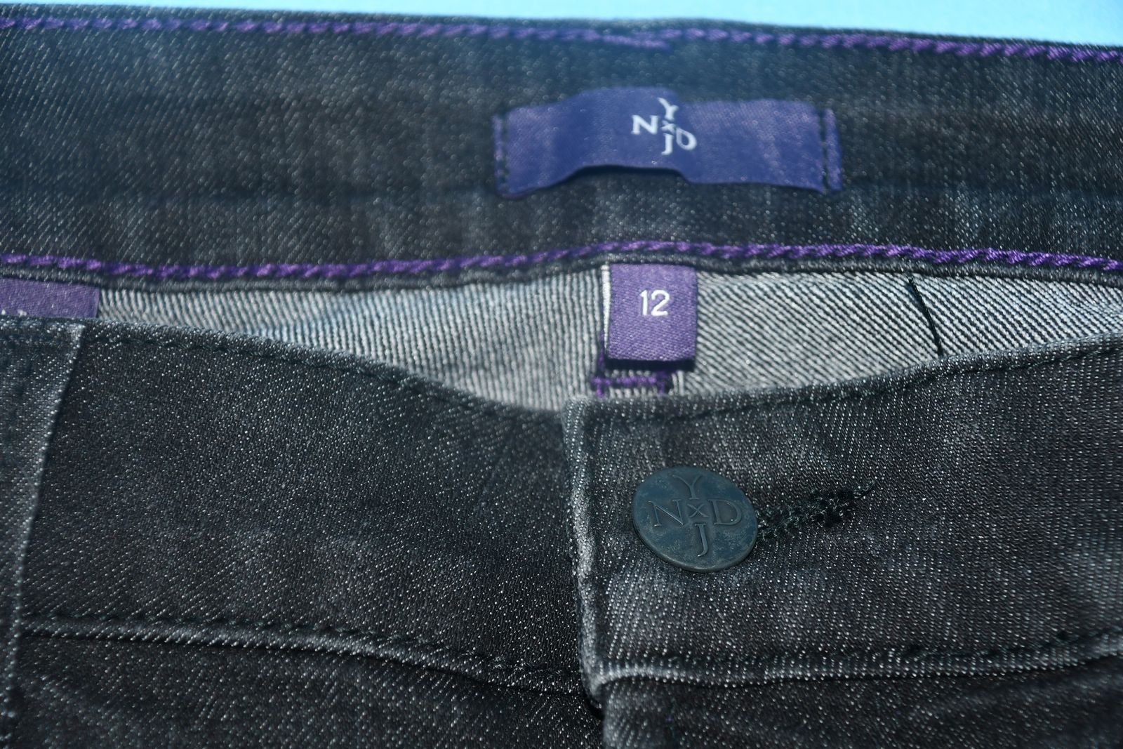 NYDJ ~ NOT YOUR DAUGHTER'S JEANS ~ SIZE 12 ~ BLACK ~ DILLARD'S ~ COMFORTABLE ~ CLEAN!