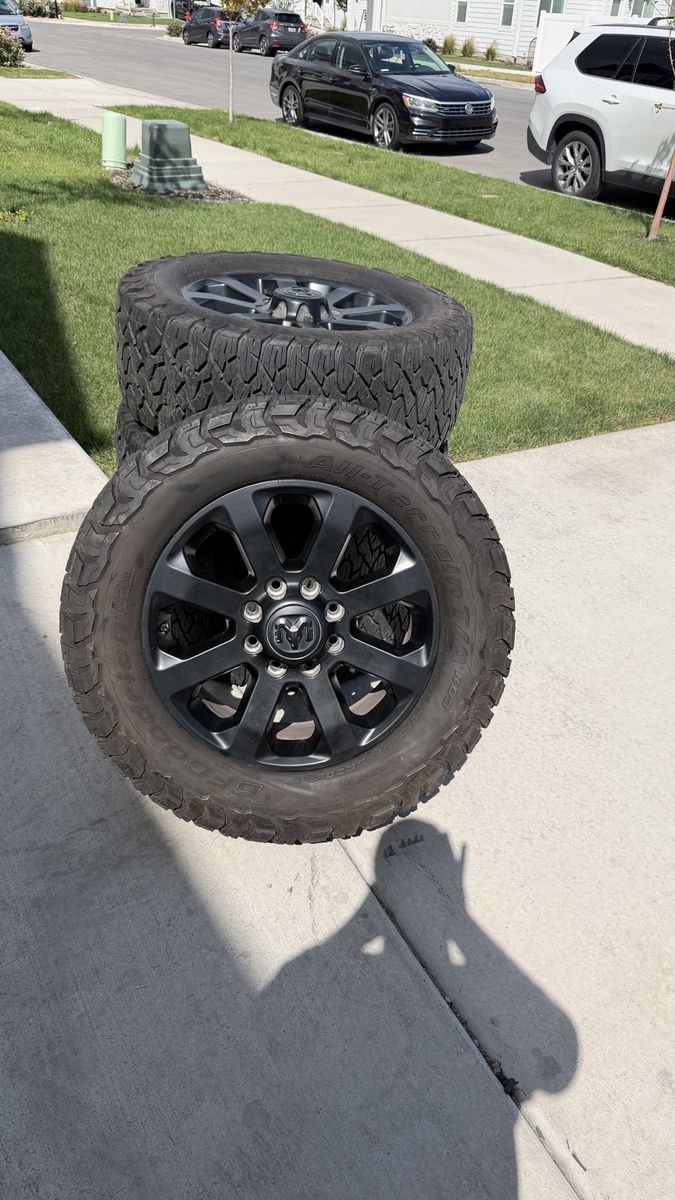 Dodge Ram 3500 Rims and Tires 305/55R20-33/12.50R20 Bfg Ko3 