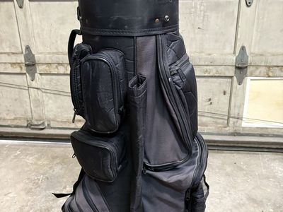 Arnold Palmer Golf Cart Bag – Black – Multiple Storage Pockets