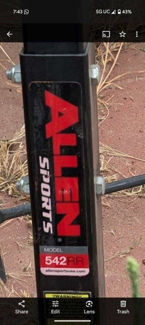 Allen sport bike rack