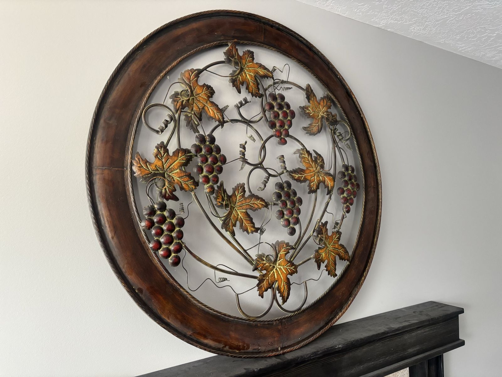 40” decorative metal wall art decor rustic