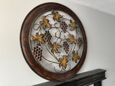 40” decorative metal wall art decor rustic