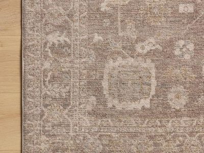 Loloi Chris Loves Julia Louisa Collection LOI-03 Taupe/Ivory 7'-10" x 10', .38" Pile Height, Area Rug