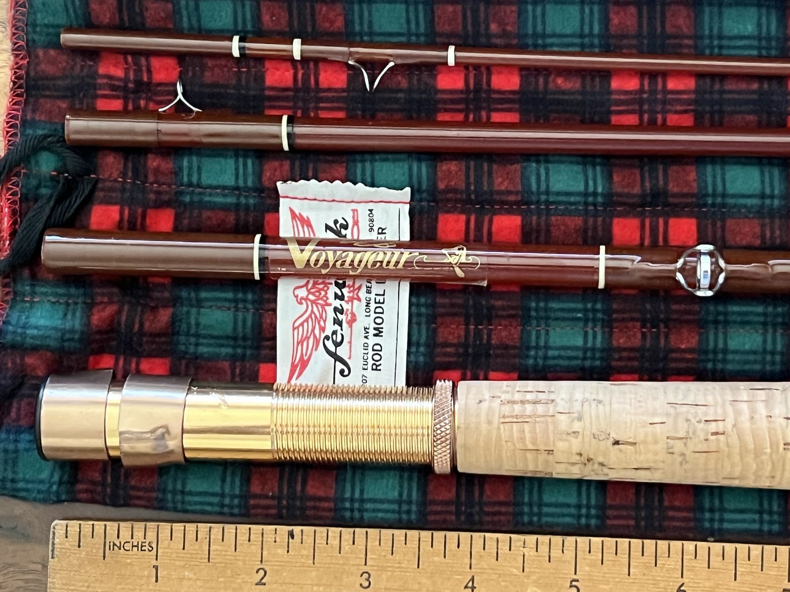 Classic Fenwick Fiberglass Fly Rod model FF80-4 - 8' - 4 piece - 5 or 6 wt pack/travel rod