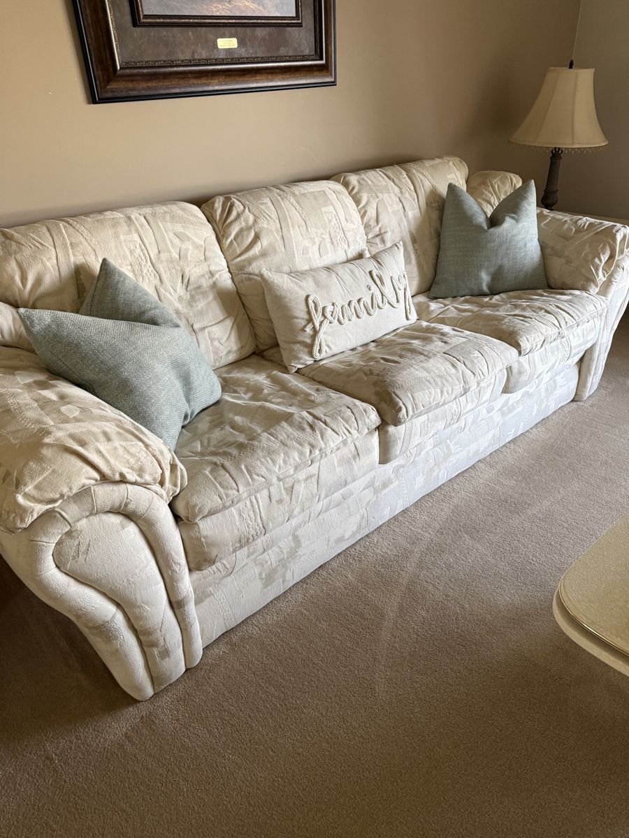 8 foot sofa and living room set