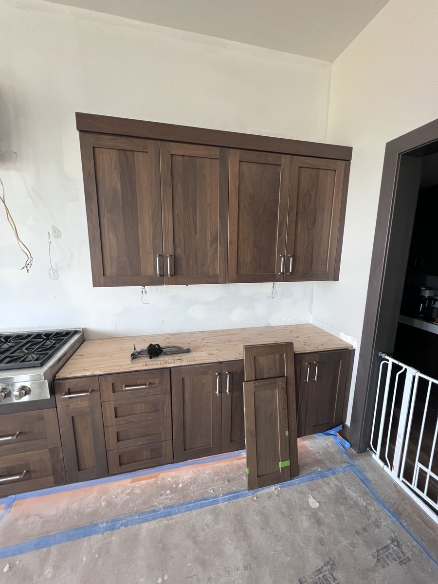 Custom Walnut Cabinet Doors & Drawer Fronts – $100