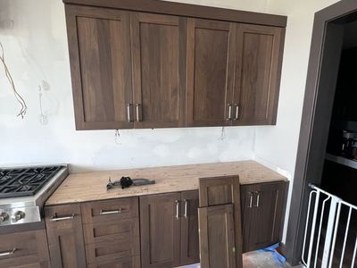 Custom Walnut Cabinet Doors & Drawer Fronts – $100