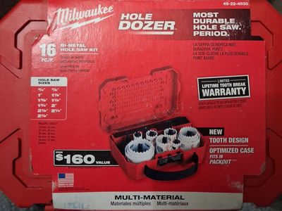 Milwaukee hole dozer 16pc.