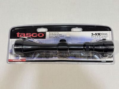 NEW Tasco Bucksight 3-9x40mm Riflescope Matte Black Hunting Scope Factory Sealed