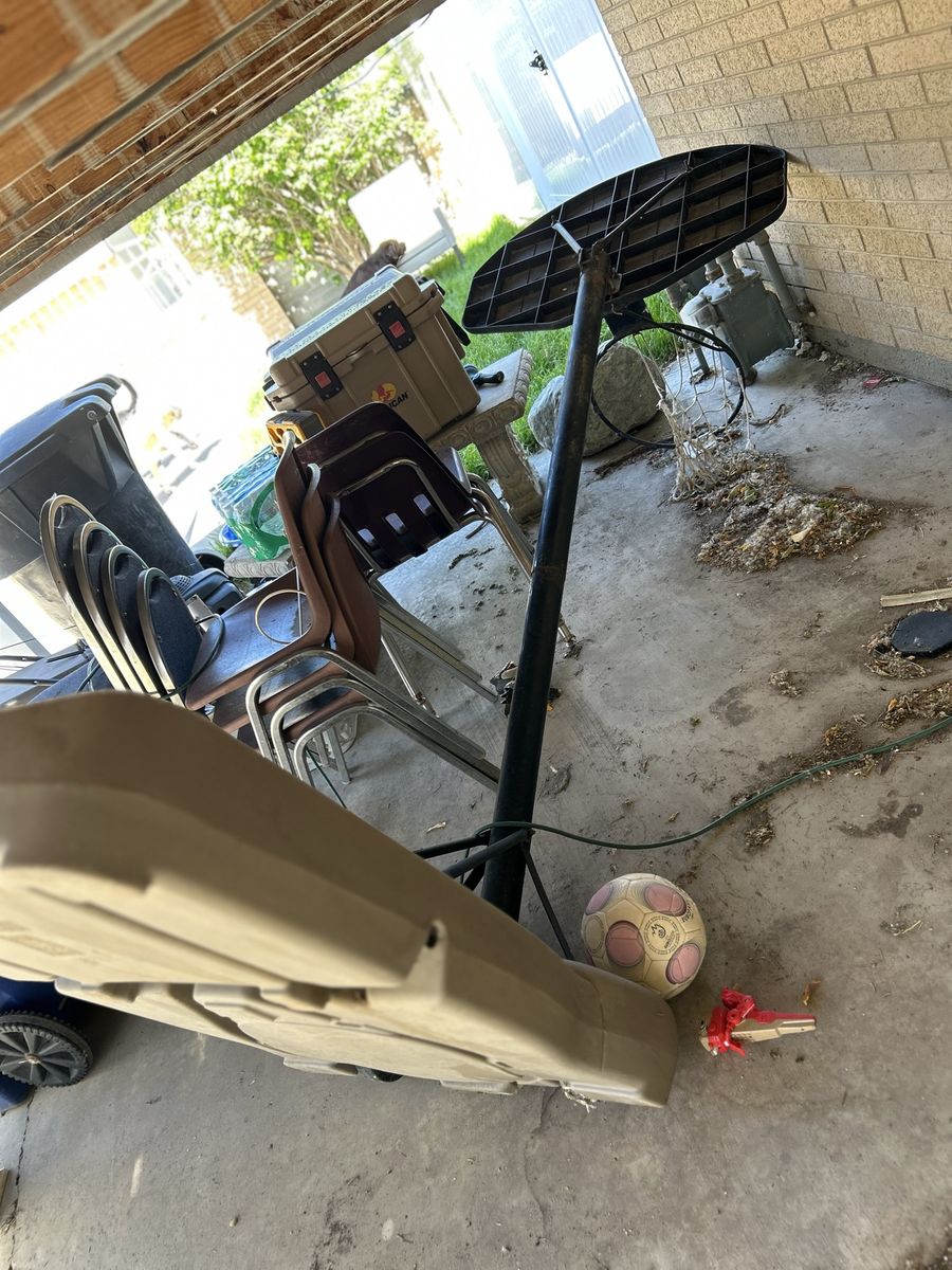 Free basketball Hoop and free filing cabinet