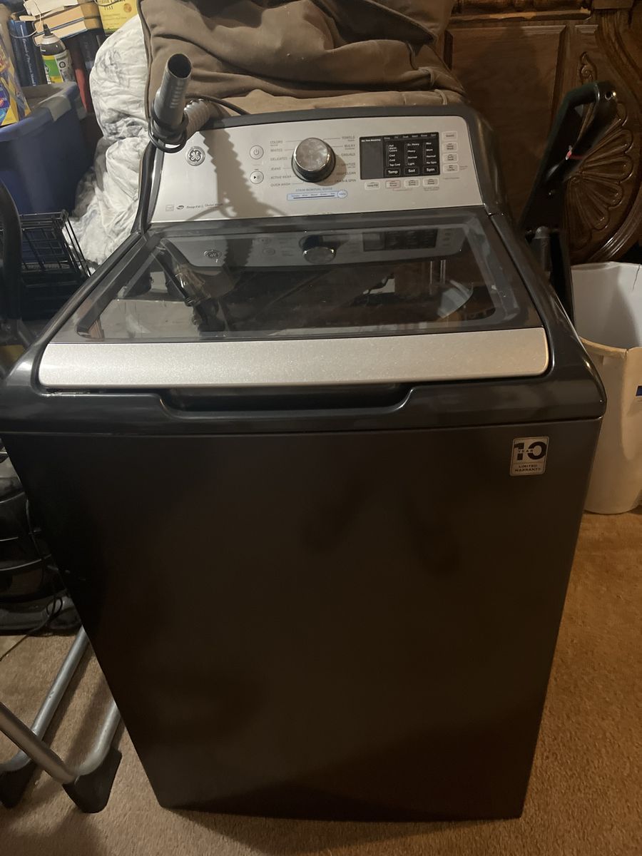 GE Top-Load Washer with Deep Fill and Glass Lid